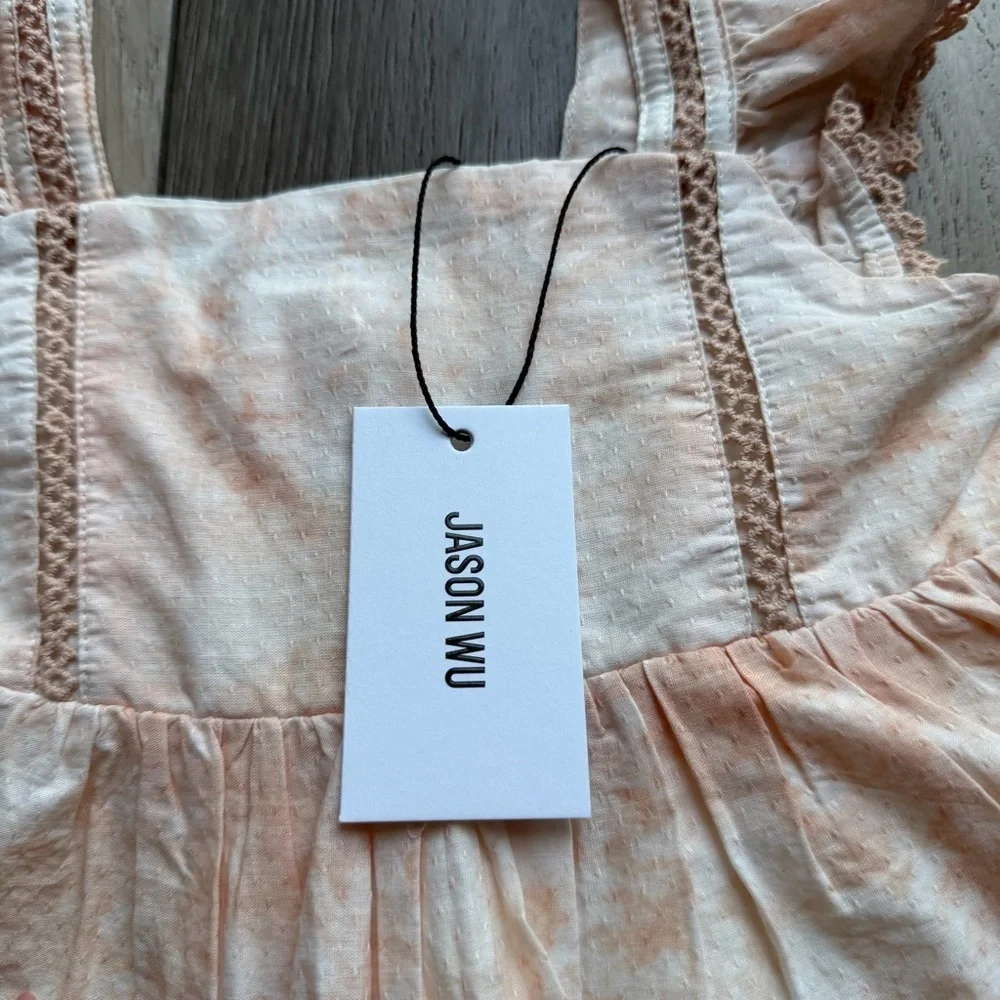 Jason Wu Kids' Light Peach Ruffle Blouse